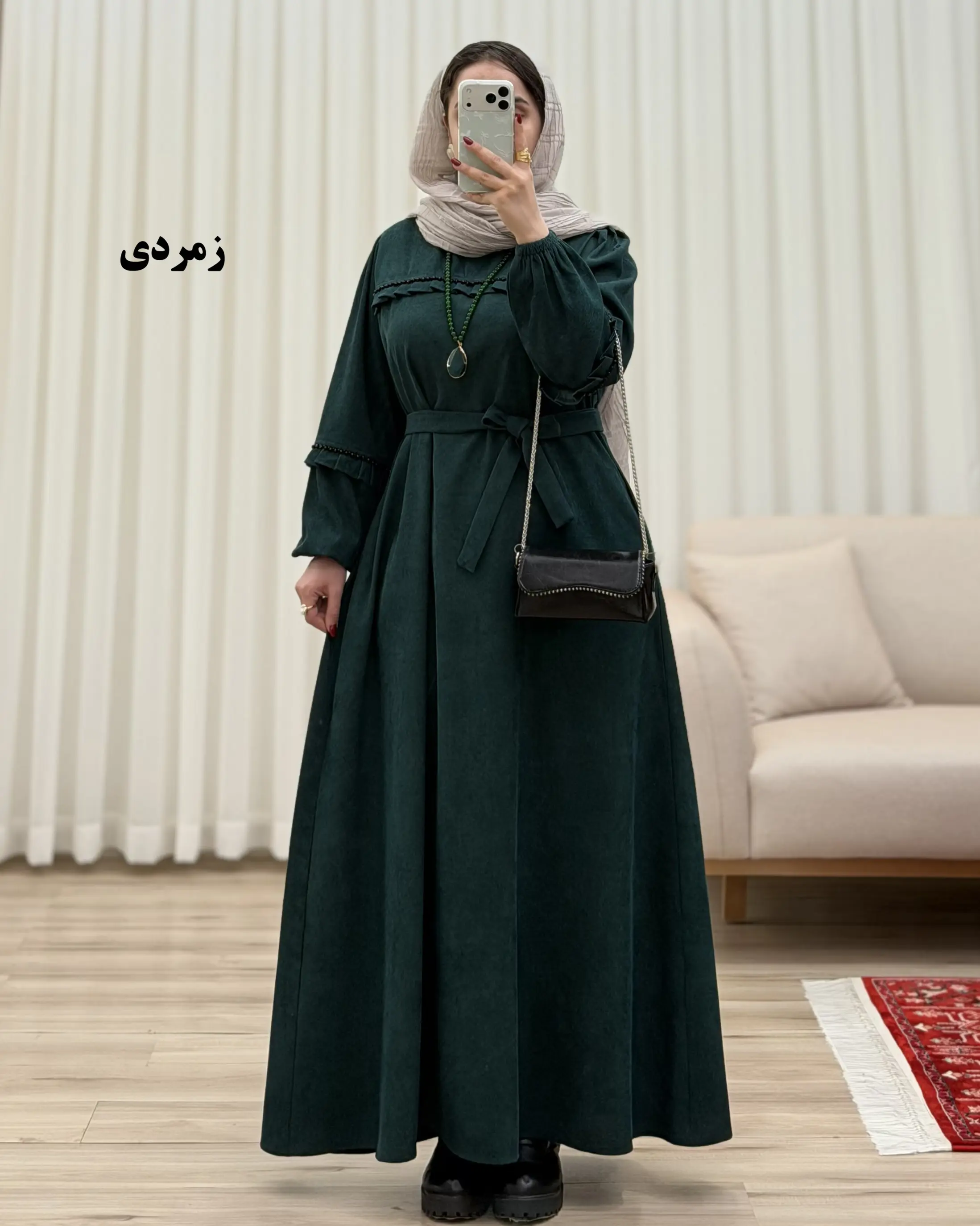 مانتو عبایی کبریتی مدل سنگدوزی